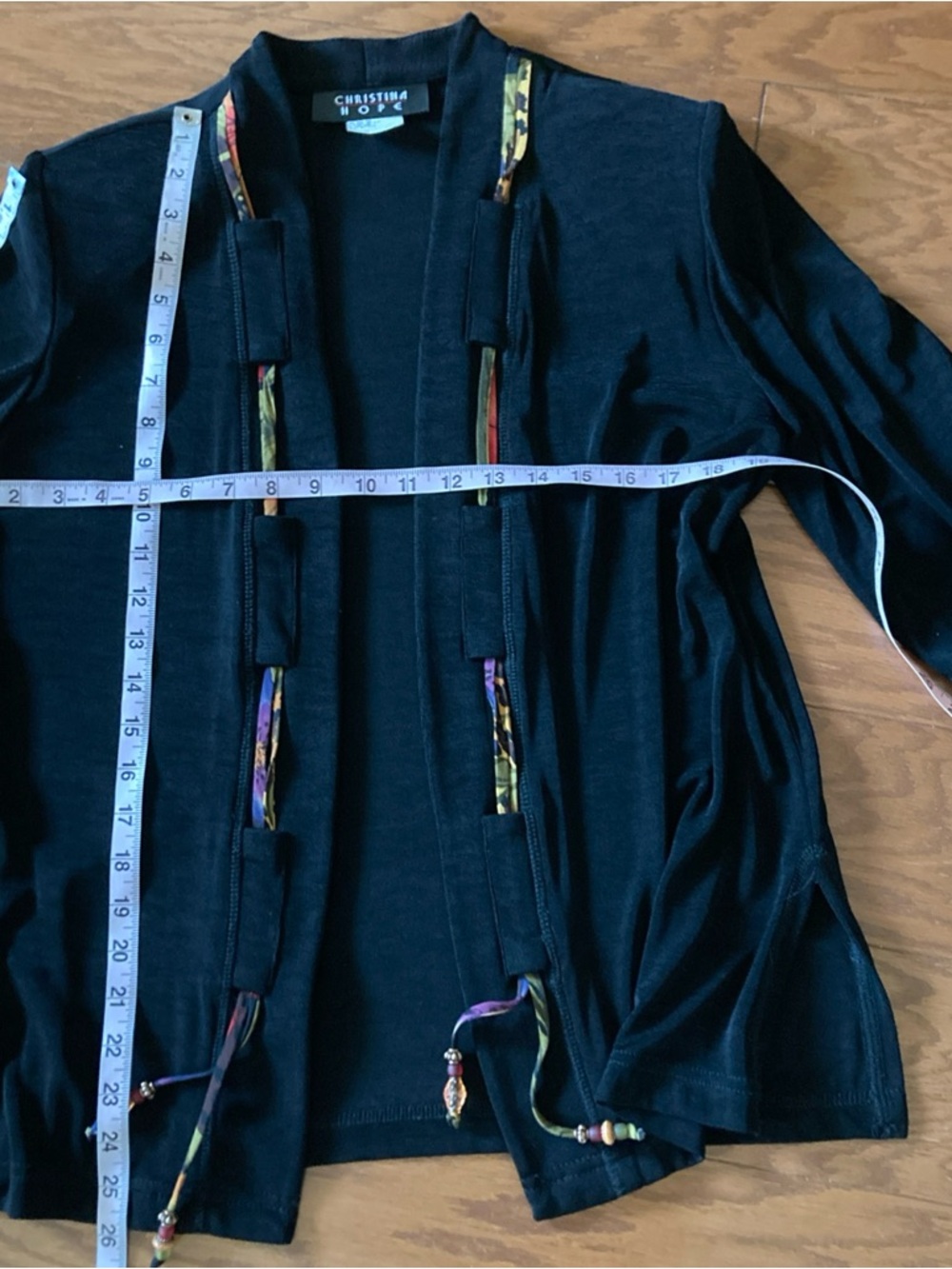 Beautiful Christina Hope 2 Piece Cardigan and Top Beaded Ensemble M/L - Picture 11 of 12